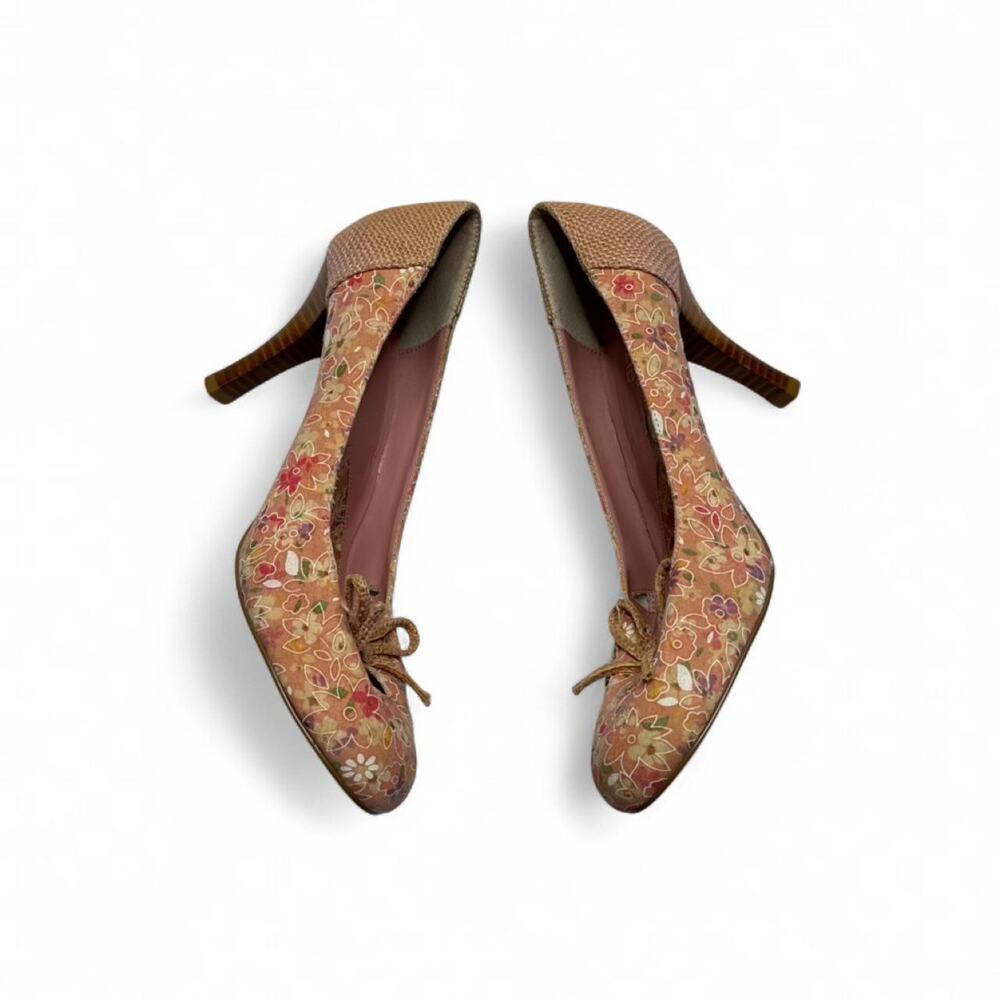 Kenzie Y2K Coquette Doll Fairy core Pink Patterned Closed Toe Pump Heel size 8.5 - Picture 5 of 8
